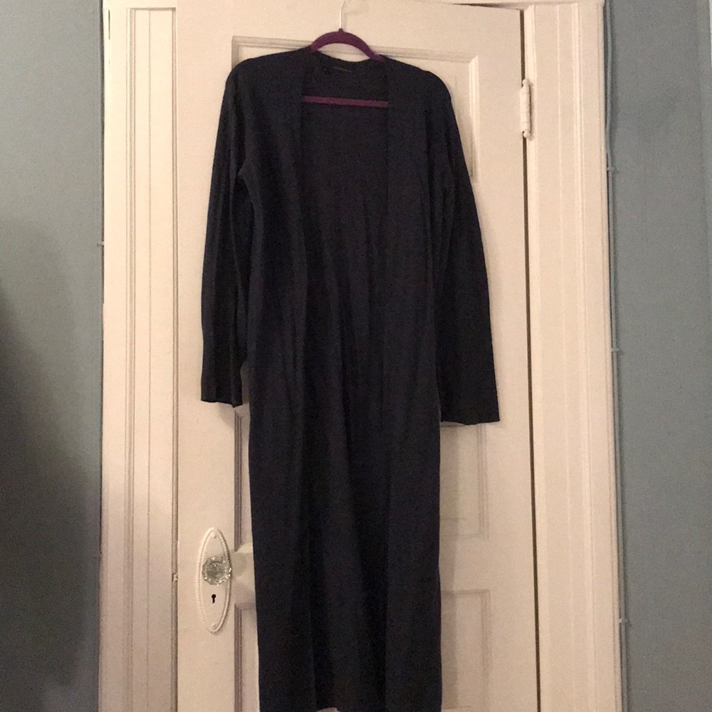 360Sweater brand xs long duster cardigan